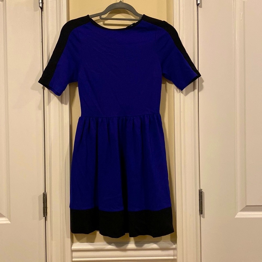 Bloomingdales AQUA brand Blue & Black Dress Size S